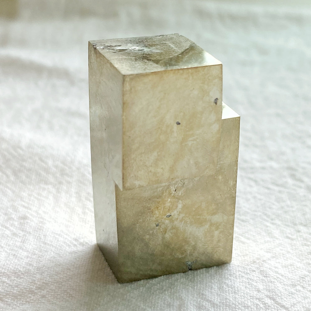 Golden Iron Pyrite Intergrown Cubes MPC17
