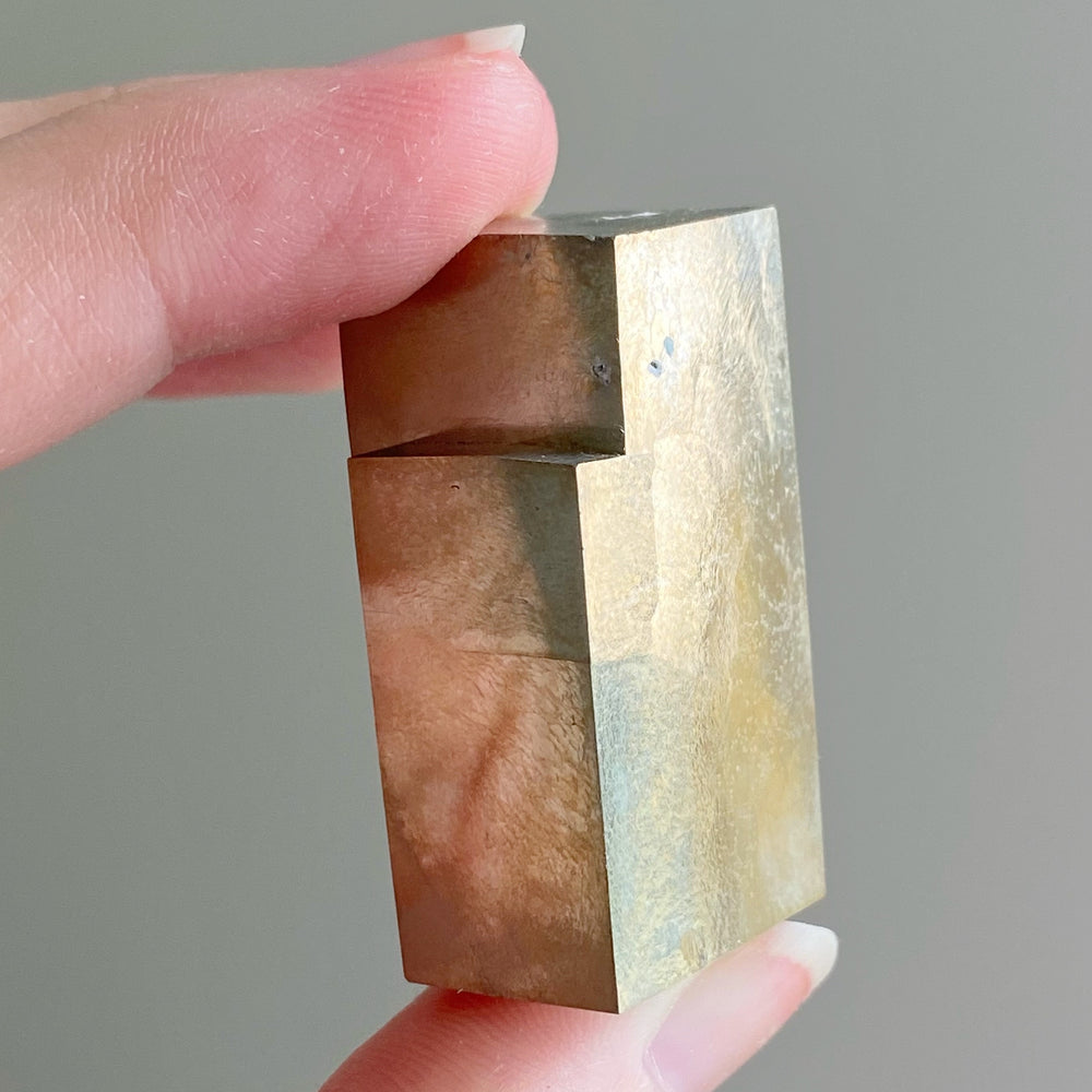 Golden Iron Pyrite Intergrown Cubes MPC17