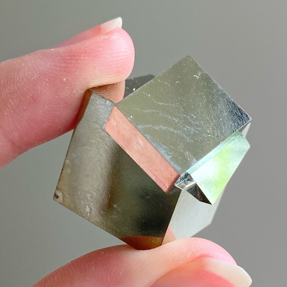 Golden Iron Pyrite Intergrown Cubes MPC18