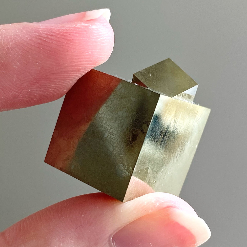 Golden Iron Pyrite Intergrown Cubes MPC20