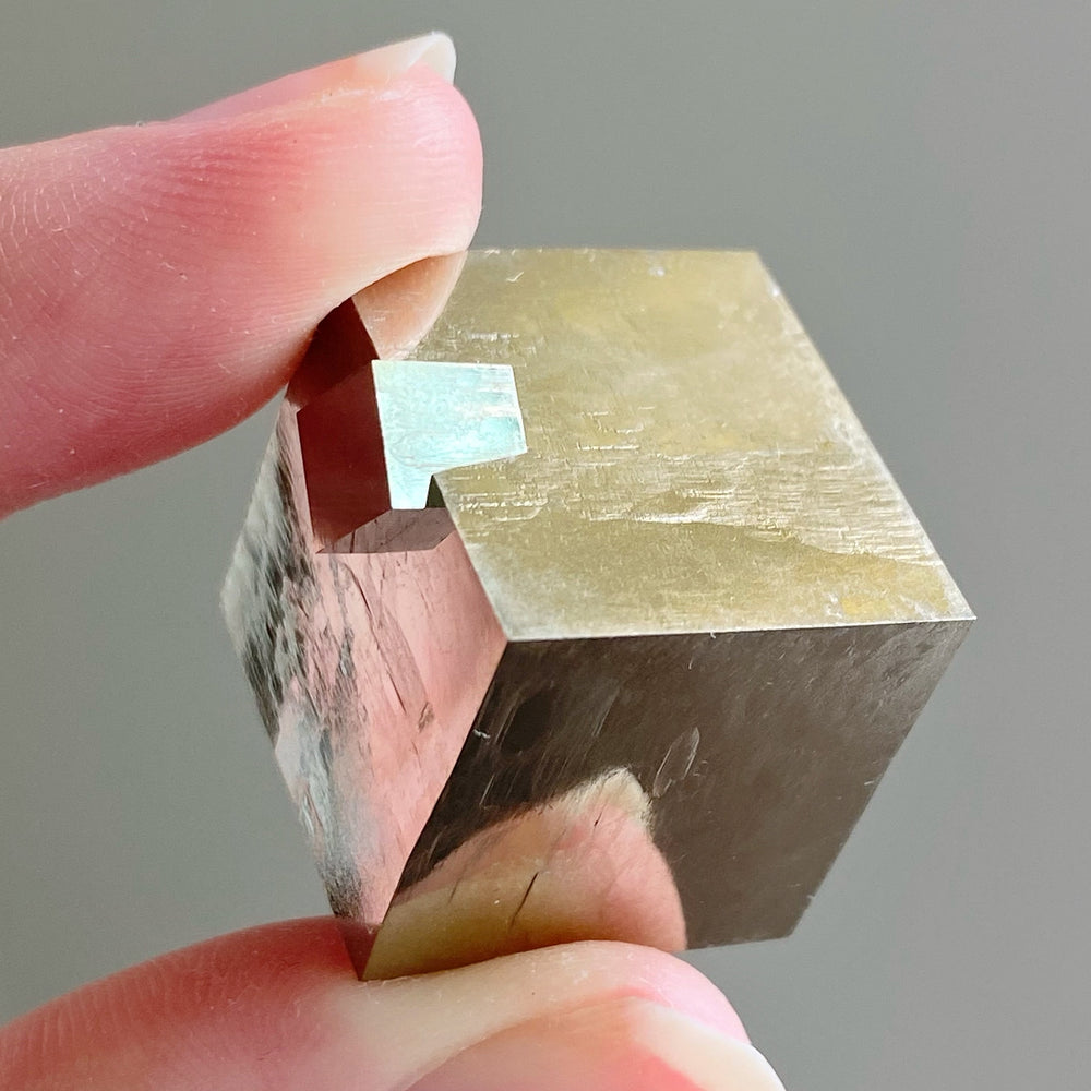 Golden Iron Pyrite Intergrown Cubes MPC23
