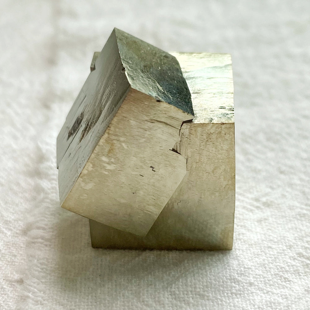 Golden Iron Pyrite Intergrown Cubes MPC24