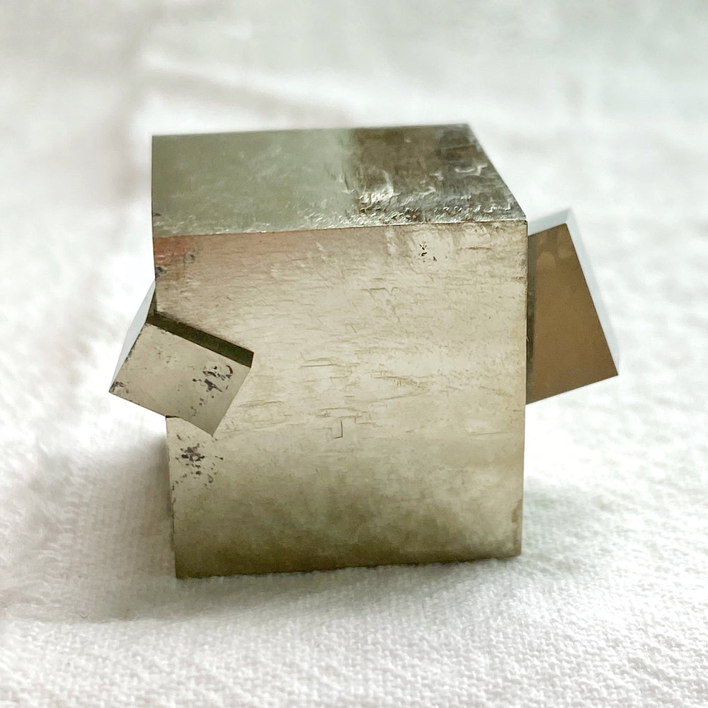 Golden Iron Pyrite Intergrown Cubes MPC26