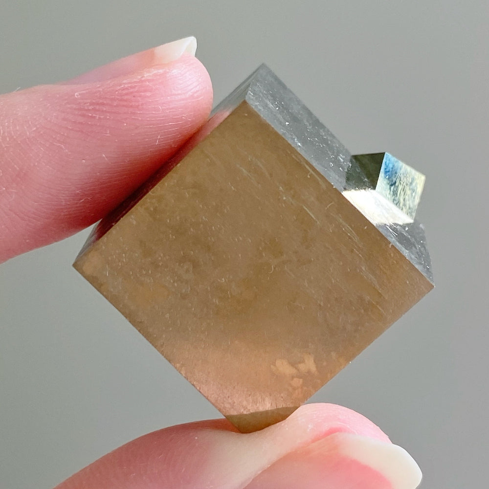 Golden Iron Pyrite Intergrown Cubes MPC27