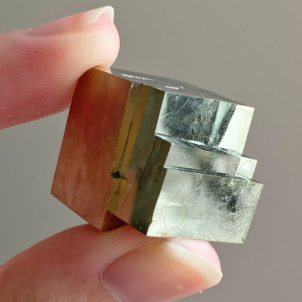 Golden Iron Pyrite Intergrown Cubes MPC29
