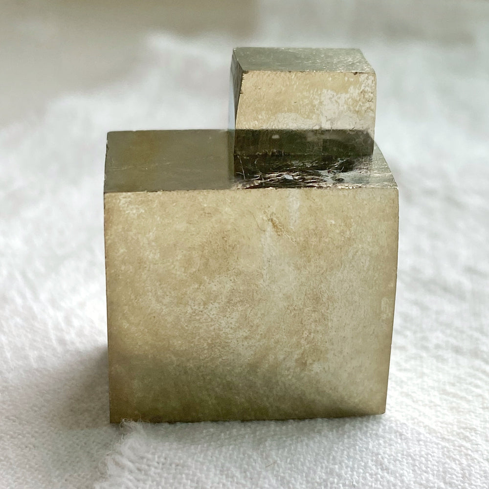 Golden Iron Pyrite Intergrown Cubes MPC30
