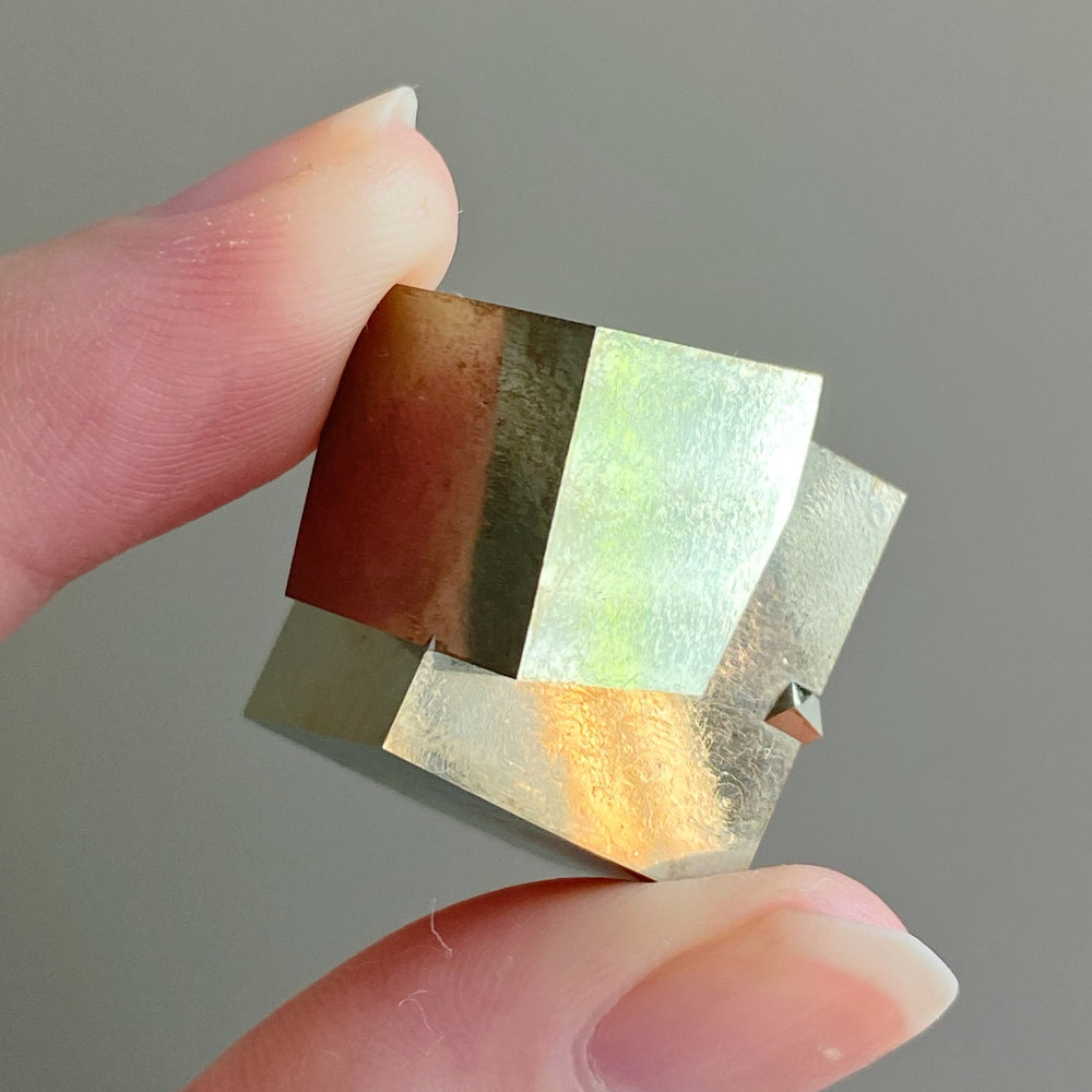Golden Iron Pyrite Intergrown Cubes MPC31