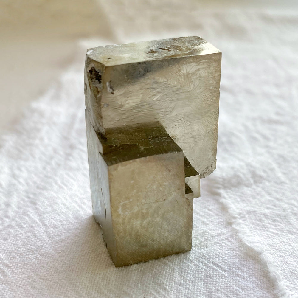 Golden Iron Pyrite Intergrown Cubes MPC32