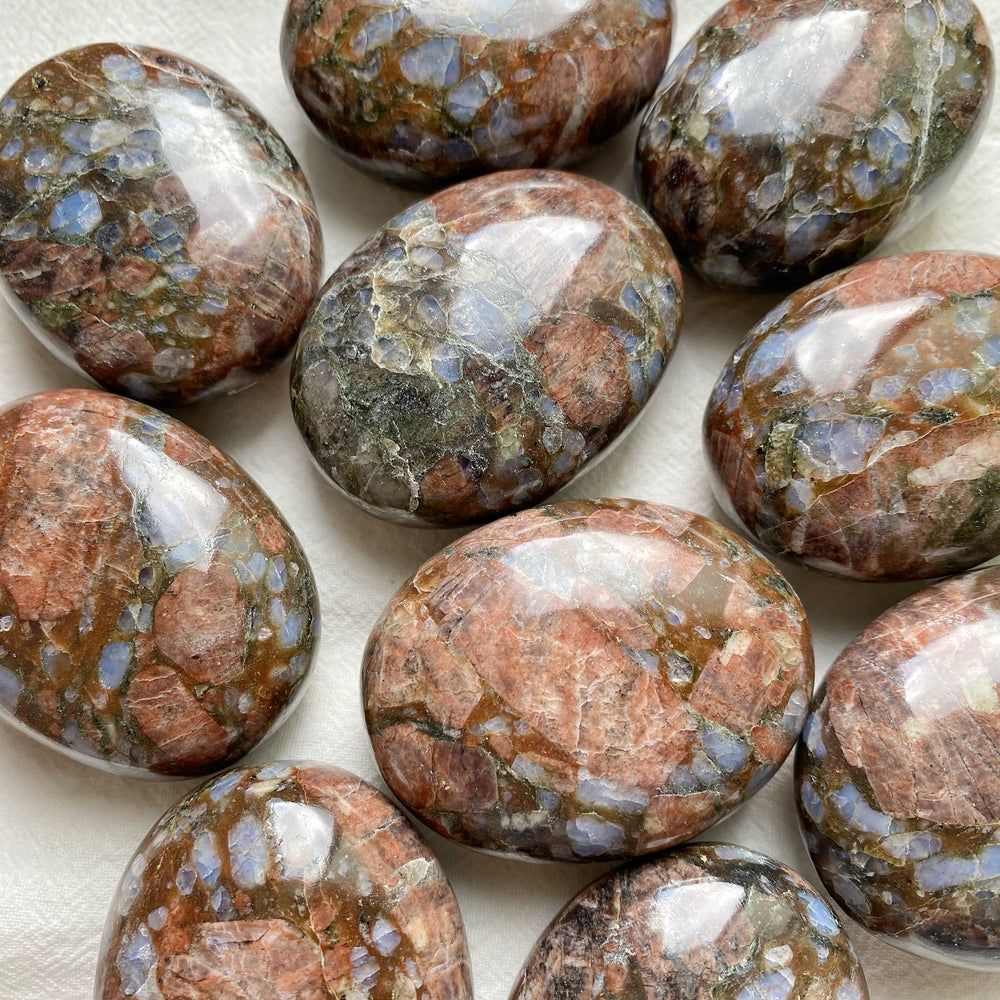 Que Sera Stone (Llanite) Palm Stones