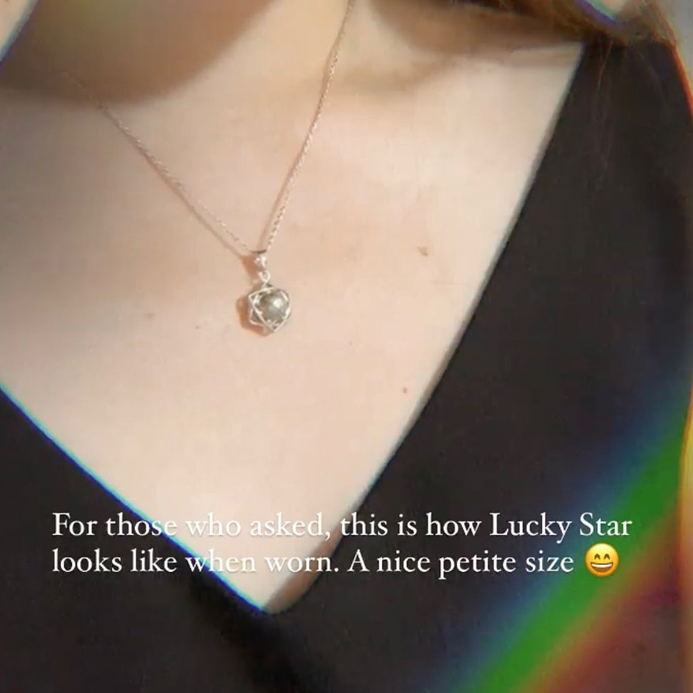 Lucky Star Muonionlusta Meteorite 925 Silver Pendant