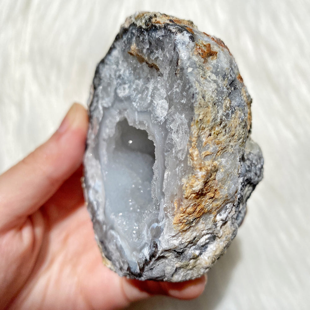 Druzy Chalcedony Nodule Pair #1