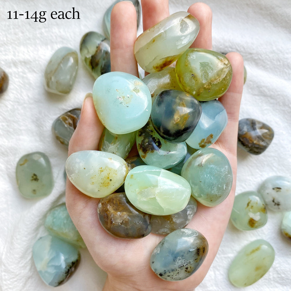 Blue Andean Opal Tumbled Stones