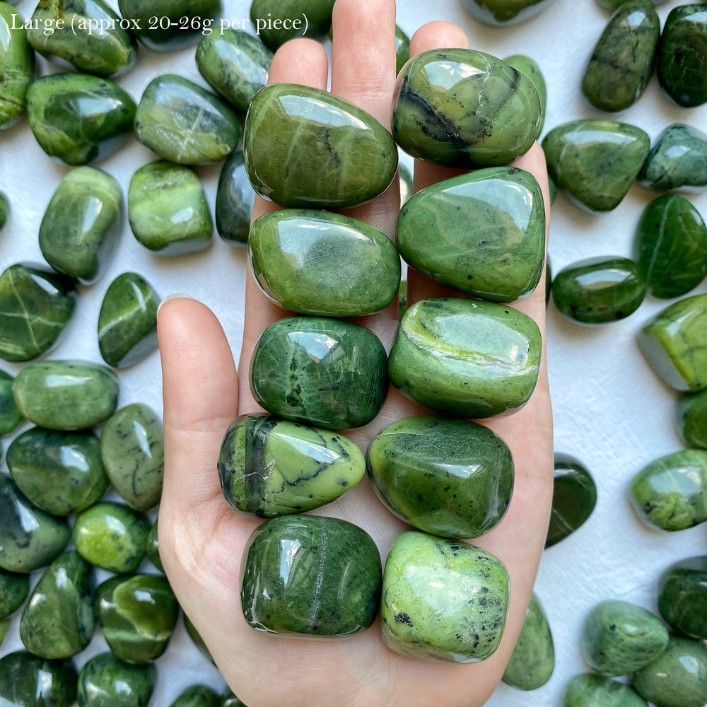 Nephrite Jade Tumbled Stones