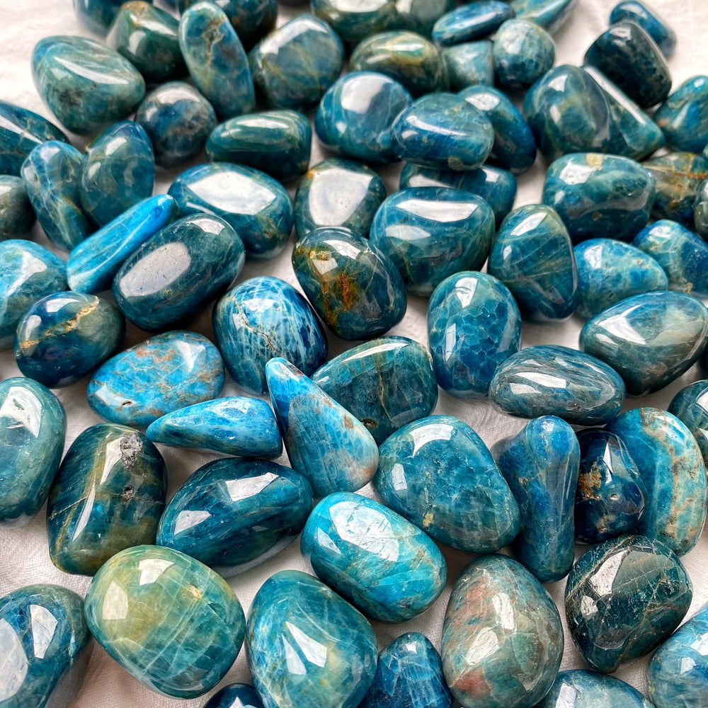 Blue Apatite Tumbled Stones