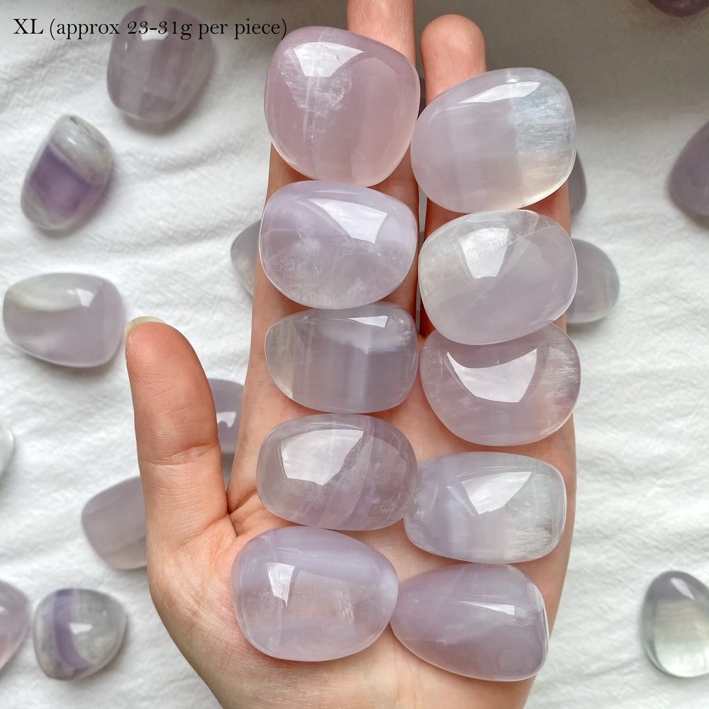 Lavender Fluorite XQ Tumbled Stones
