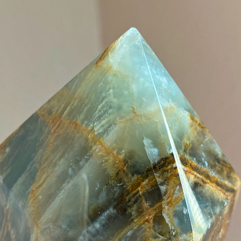 Argentina Blue Calcite (Onyx) Polished Point ABC18