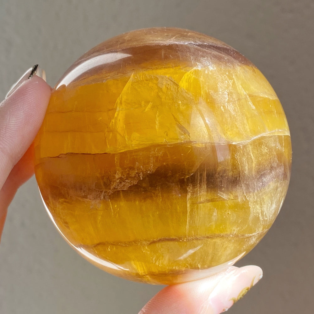 Yellow Fluorite Sphere YFS06