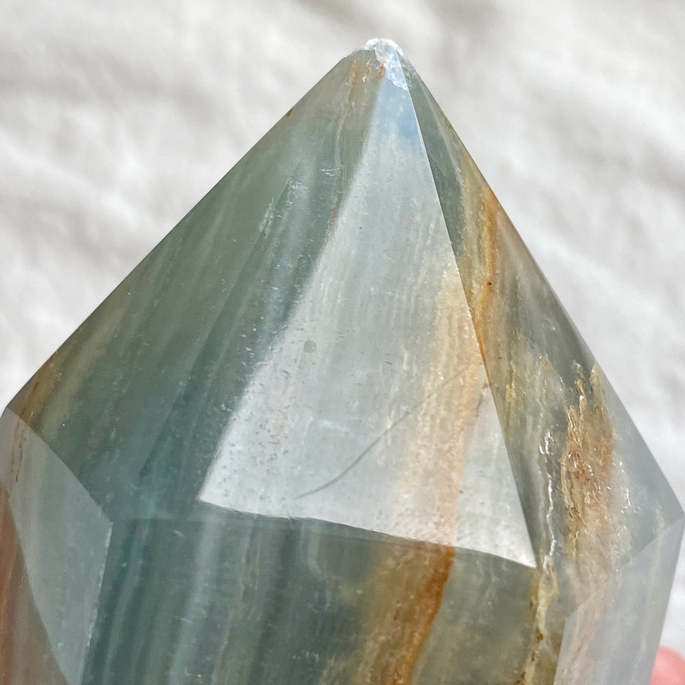 Argentina Blue Calcite (Onyx) Polished Point ABC25