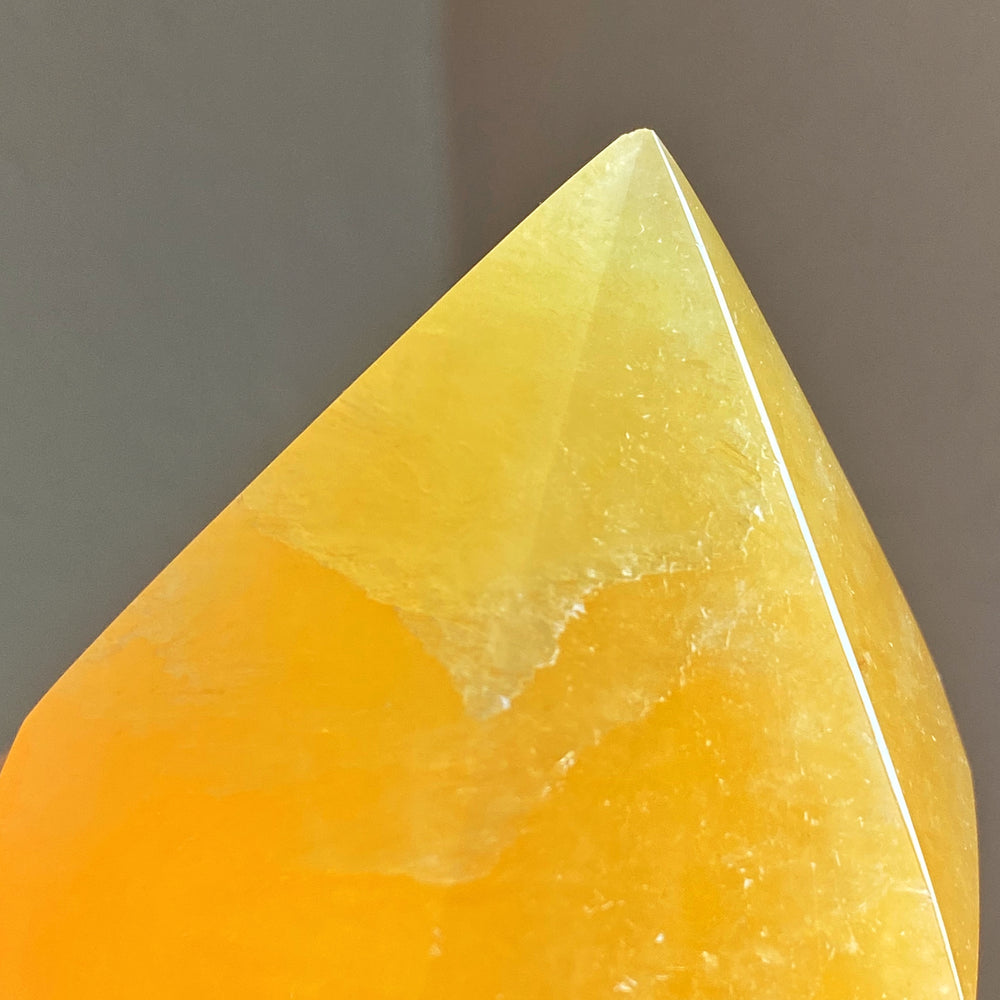 Orange Calcite Polished Point OCP03