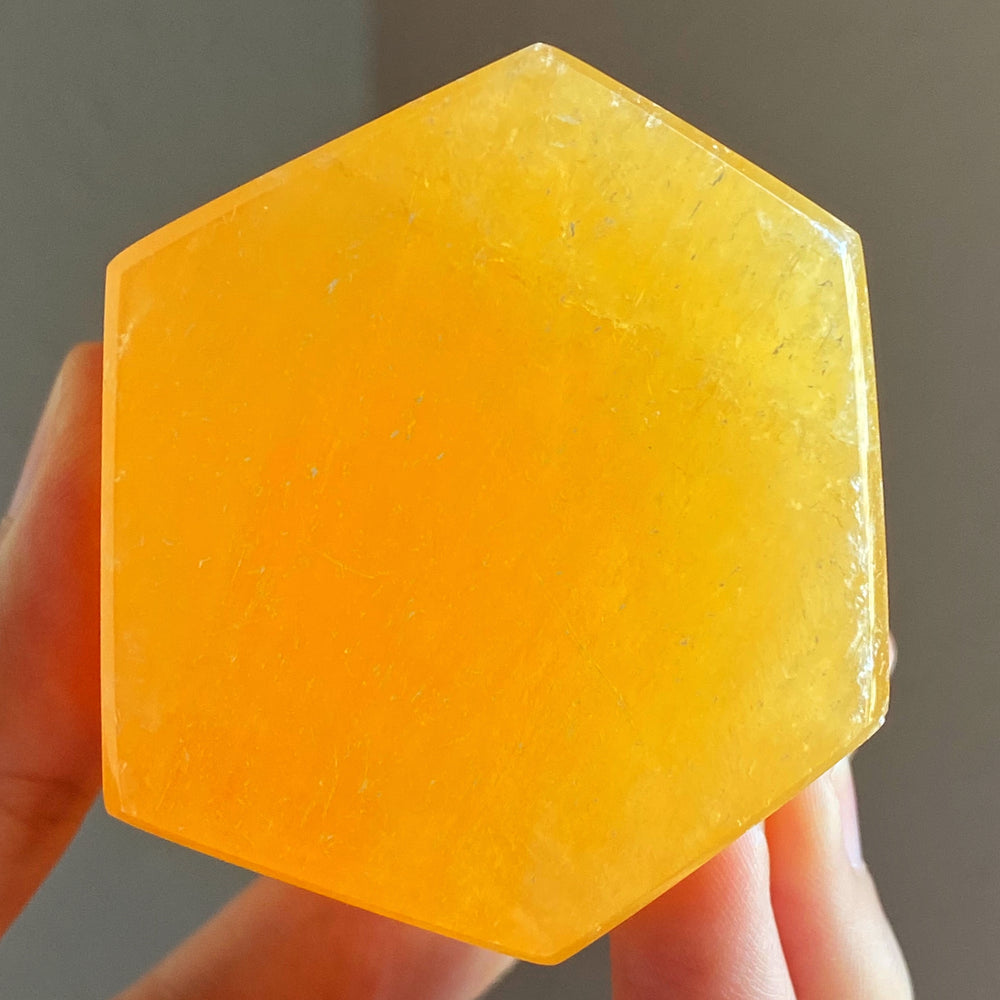 Orange Calcite Polished Point OCP03