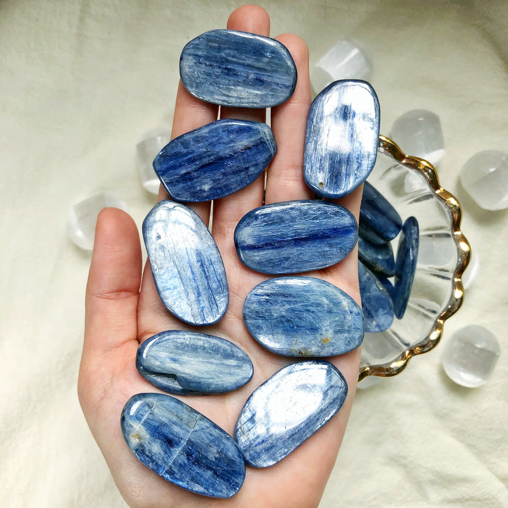 Blue Kyanite Polished Tumbled Stones