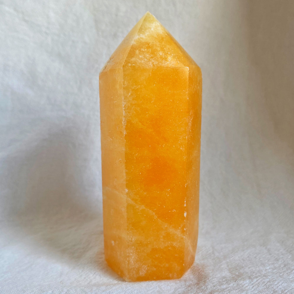 Orange Calcite Polished Point OCP08
