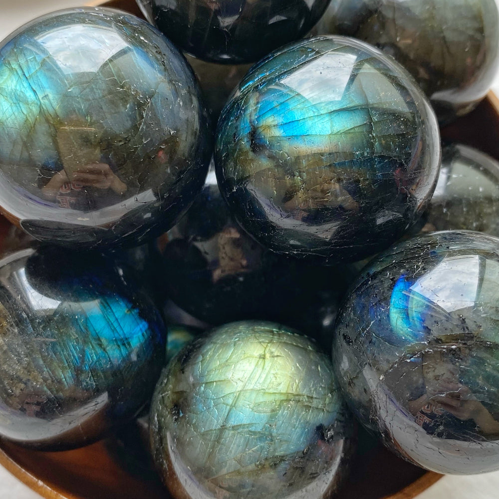 Labradorite Small Spheres (#1-16)