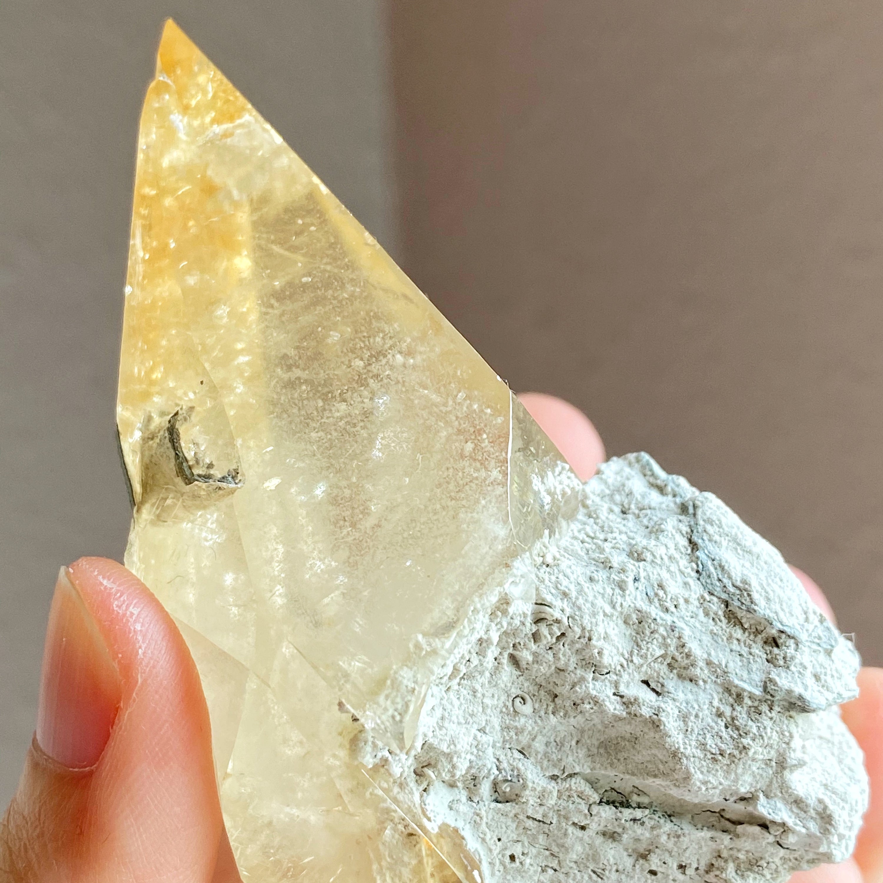Very Rare Stellar Beam / Dogtooth Calcite Specimen SB002 — Shimmer & Light