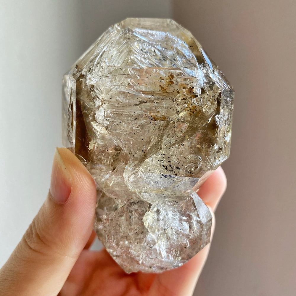 Skeletal Smoky Herkimer Diamond Quartz Cluster HDA09