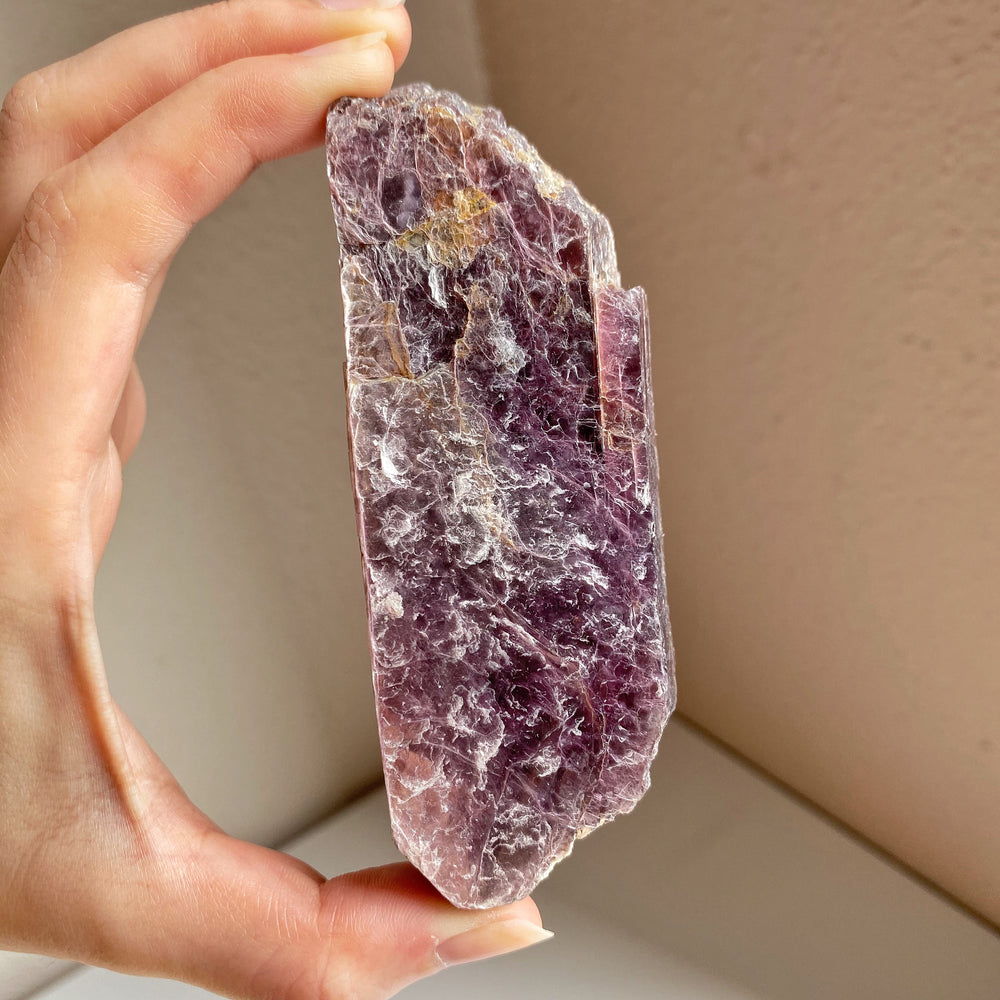 Crystallised Lepidolite Raw Chunk LER16