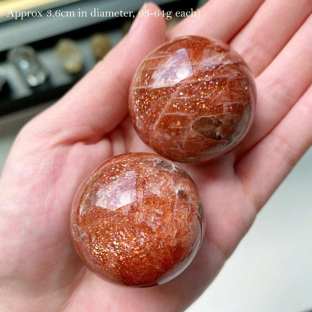 Confetti Sunstone Spheres
