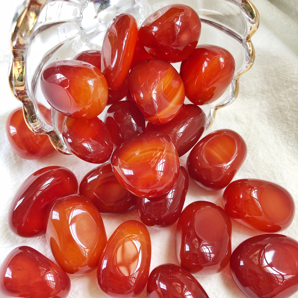 Dark/Red Carnelian Agate XQ Tumbled Stones